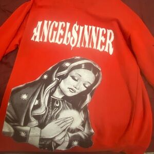 Angel$inner Red virgin mary long sleeve